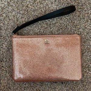 Kate Spade pink sparkly wristlet